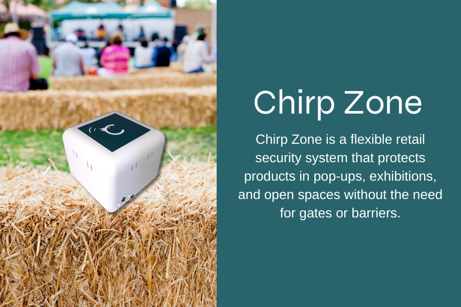 Chirp Zone | Flexible Retail Security System for Pop-Ups, Exhibitions & Stores