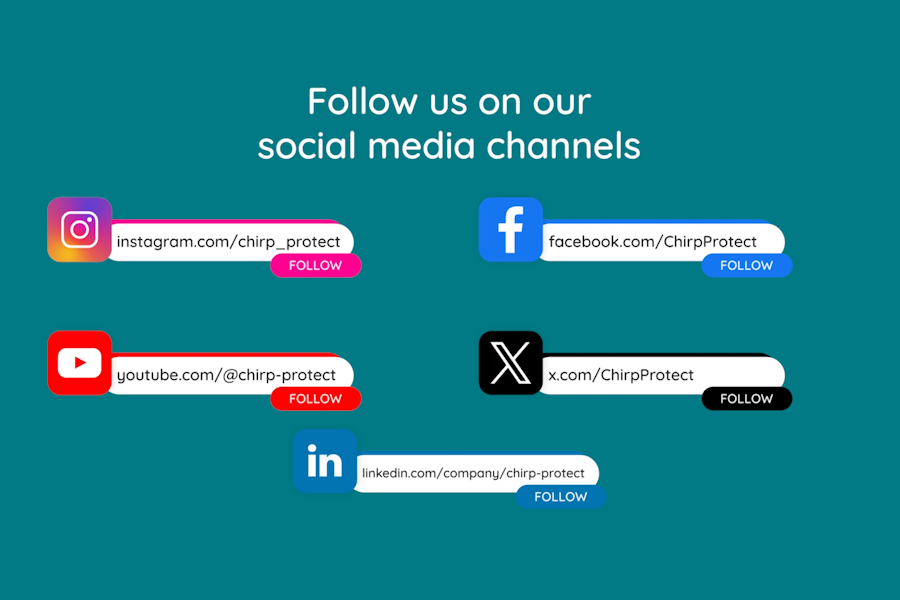 Social Media - follow us on these platforms